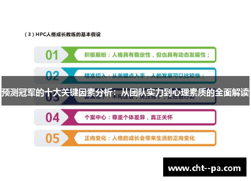 预测冠军的十大关键因素分析：从团队实力到心理素质的全面解读